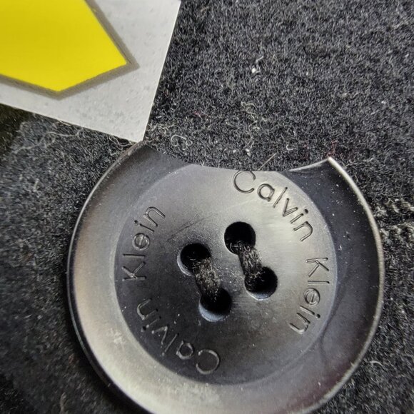 Calvin Klein Coat Womens 1X Black Pea Coat Wool Nylon Cashmere Blend - Picture 12 of 16